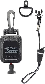 Gear Keeper CB MIC KEEPER Retractable Microphone Holder RT4-4112 | USA made CB mic holder retractable, snap clip mount, lanyard & mounting hardware included, 29" reach, 9oz retraction