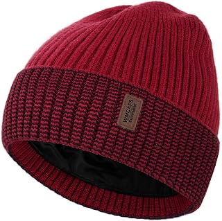 Wmcaps Knit Beanie - Thermal Winter Hat with Fleece Lining, Gift for Men