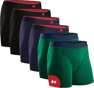 DANISH ENDURANCE Bamboo Boxers for Men, Soft & Breathable Underwear, Soft Antibacterial Pants, with or without fly, 6 or 10 Pack