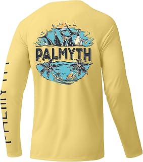 Palmyth Fishing Shirts Men Long Sleeve UPF 50+ Sun Protection UV T Shirt
