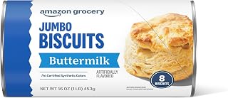 Amazon Grocery, Jumbo Buttermilk Biscuits, 16 Oz, 8 Ct (Previously Amazon Fresh, Packaging May Vary)