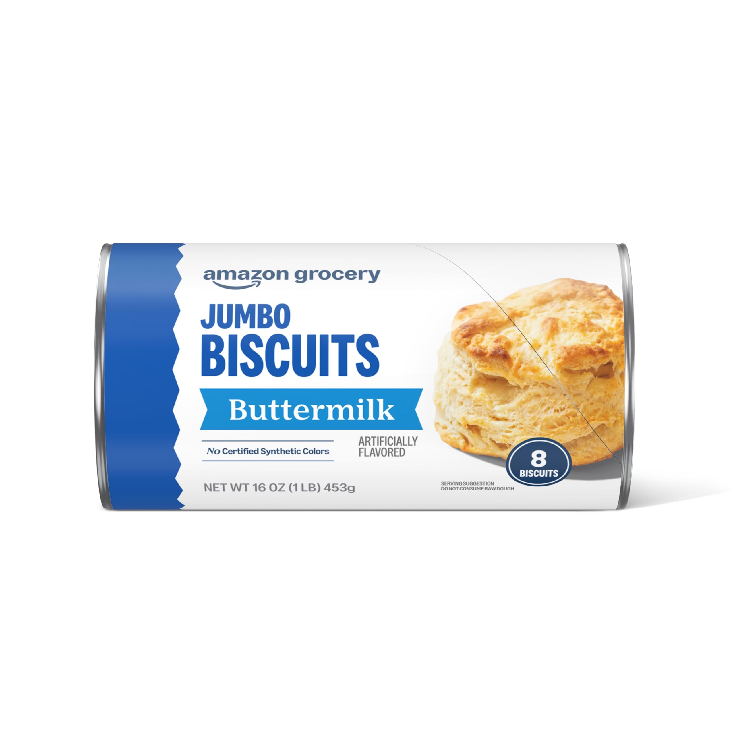 Amazon Grocery, Jumbo Buttermilk Biscuits, 16 Oz, 8 Ct (Previously Amazon Fresh,