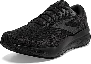 Brooks Ghost 16 Running Shoes Neutral Shoe Men Black/Mandarin Red/Green