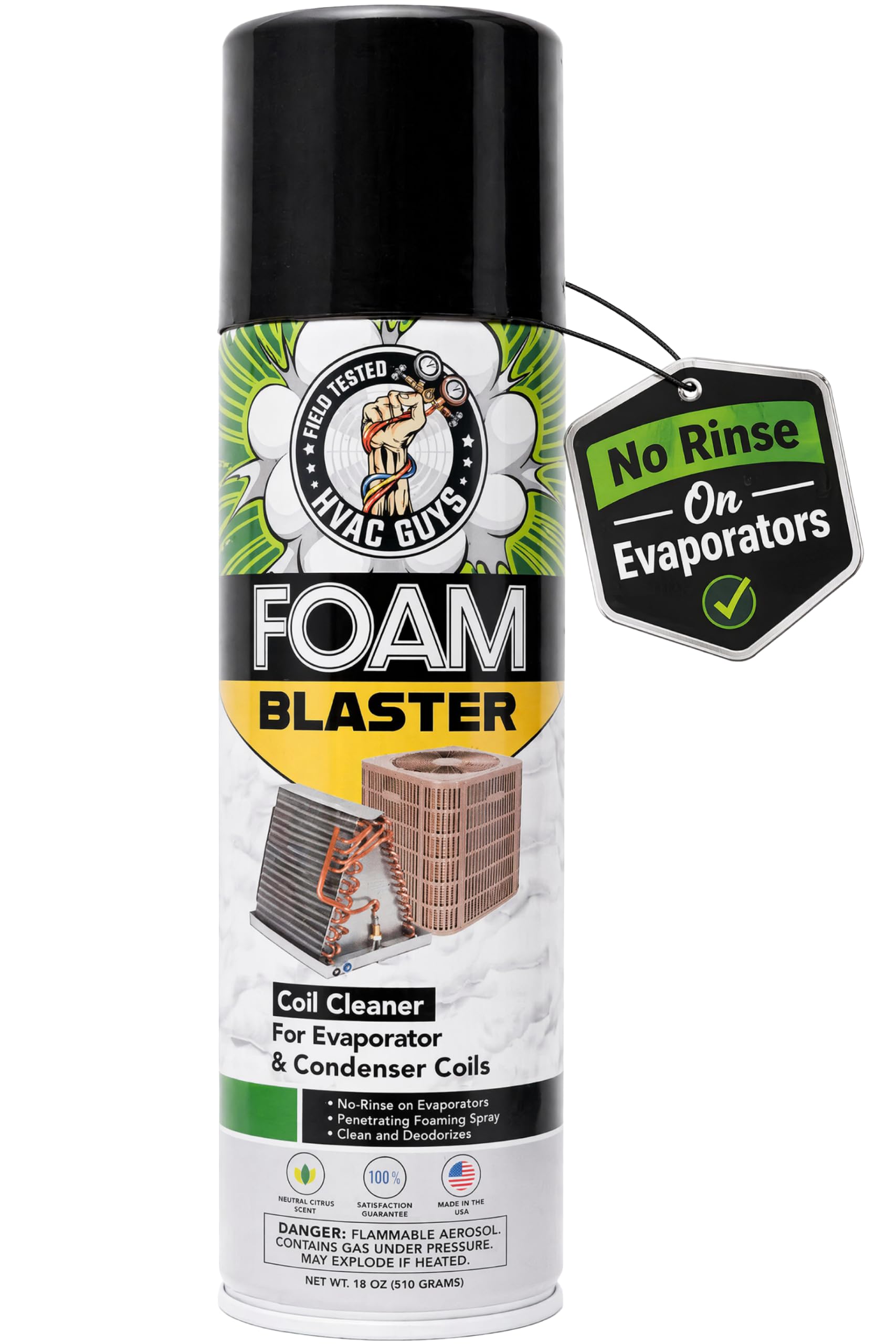 Leak Saver Foam Blaster AC Coil Cleaner Foam Spray | HVAC Coil Cleaner for AC Un