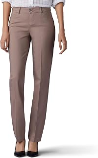 Lee Secretly Shapes - Regular Fit Straight Leg Pant - Women's Trousers