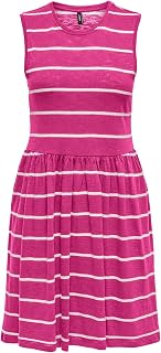 ONLY Onlsummer S/L O-Neck Dress Jrs for Women