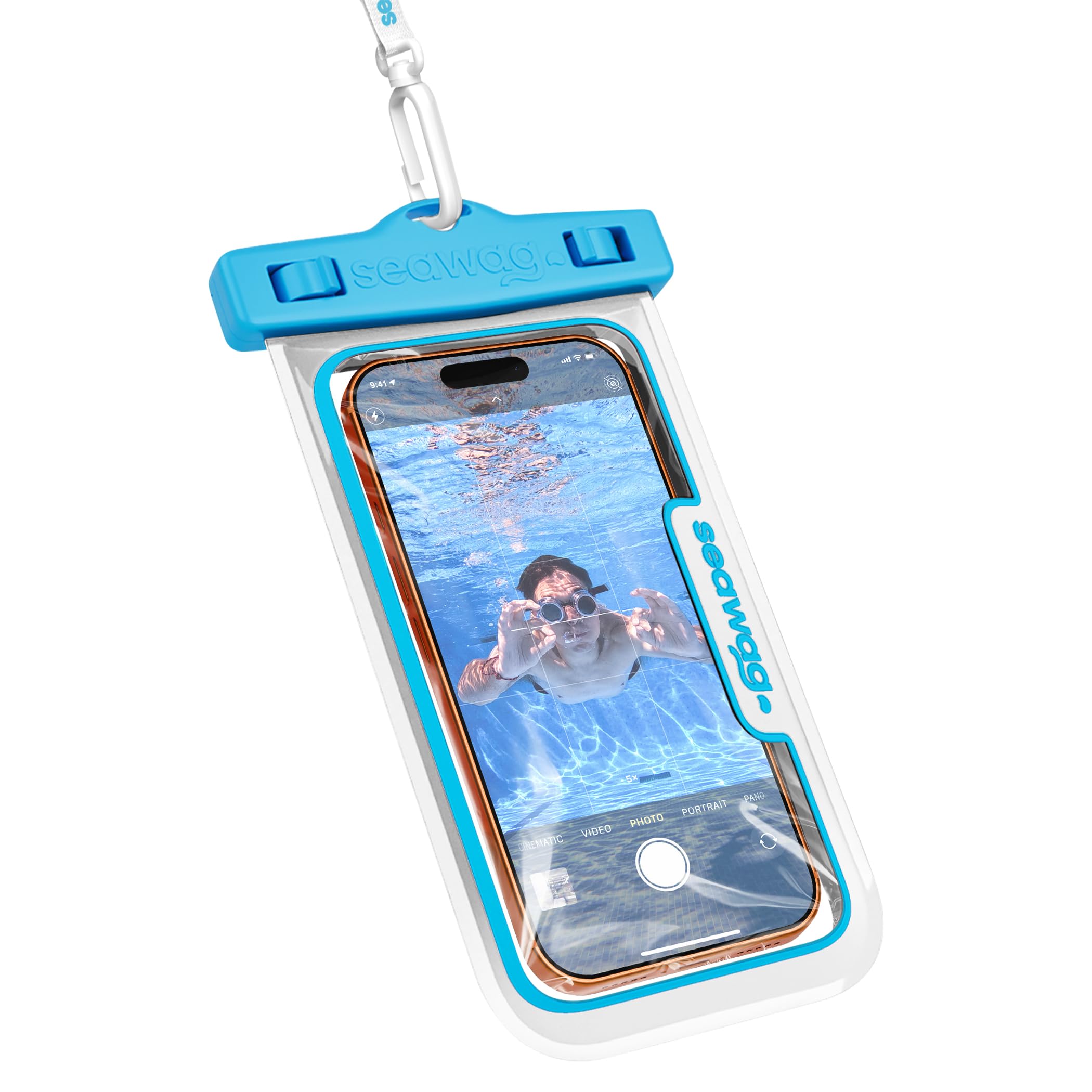 SEAWAG Next Waterproof Phone Pouch, IPX8 Dry Bag for iPhone 16 15 14 13 Pro Max 