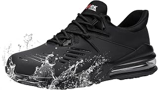 LARNMERN Waterproof Steel Toe Work Non Slip Shoes Men