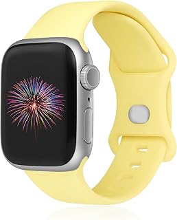 Sport Watch Bands Compatible with Apple Watch 38mm 40mm 41mm 42mm 44mm 45mm 49mm Unisex Waterproof Soft Silicone Watch Band Compatible with iWatch