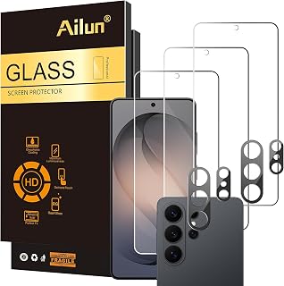 Ailun Screen Protector + Camera Lens Protector for Galaxy S26 Ultra | 3+2 Pack, 6.9 Inch, Tempered Glass, Fingerprint Unlock, 0.25mm Ultra Clear, Case Friendly