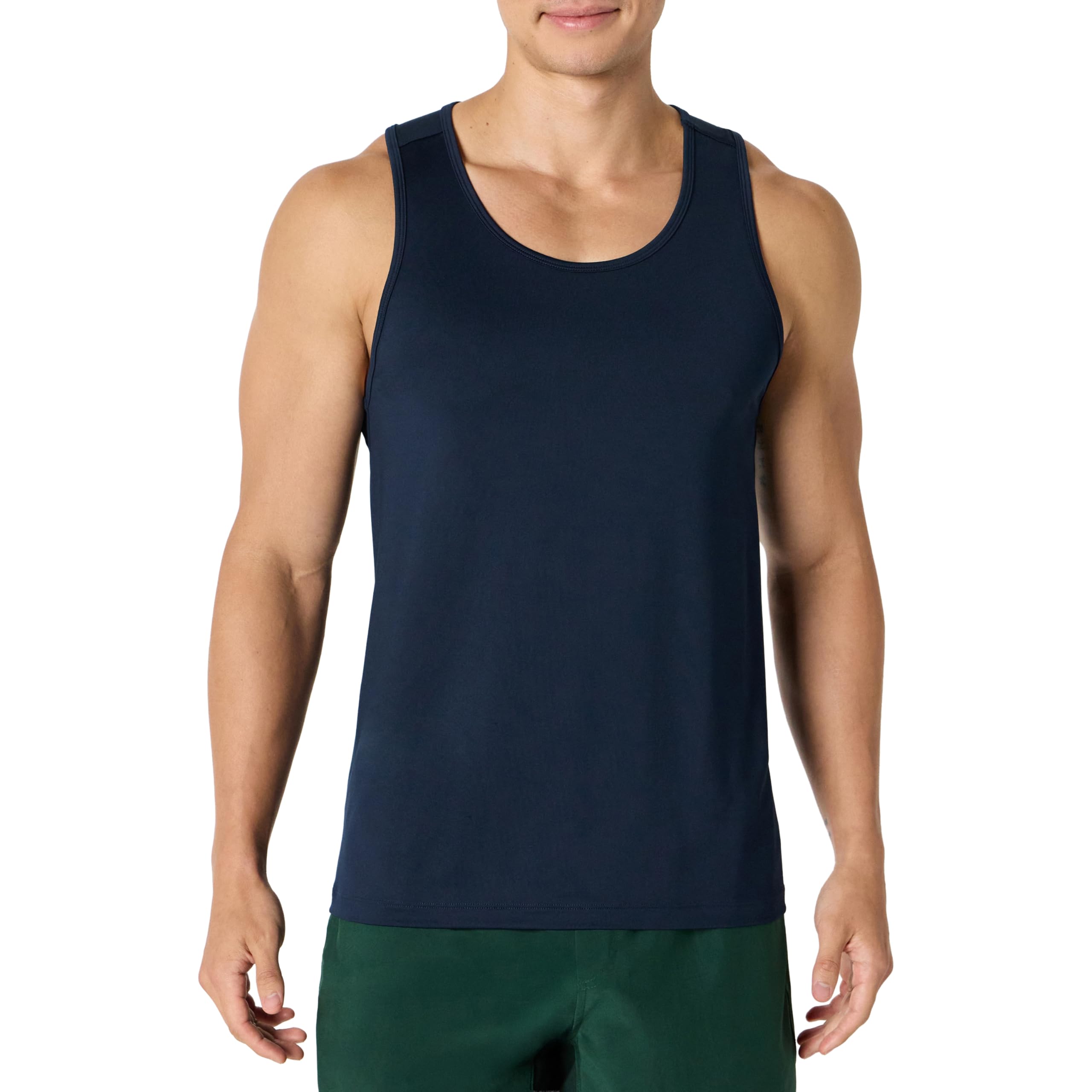 Amazon Essentials Men's Quick-Dry Stretch Technical Tank Top for Training and Gy