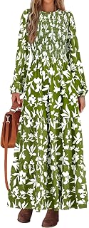 PRETTYGARDEN Women's Long Sleeve Maxi Dress Modern