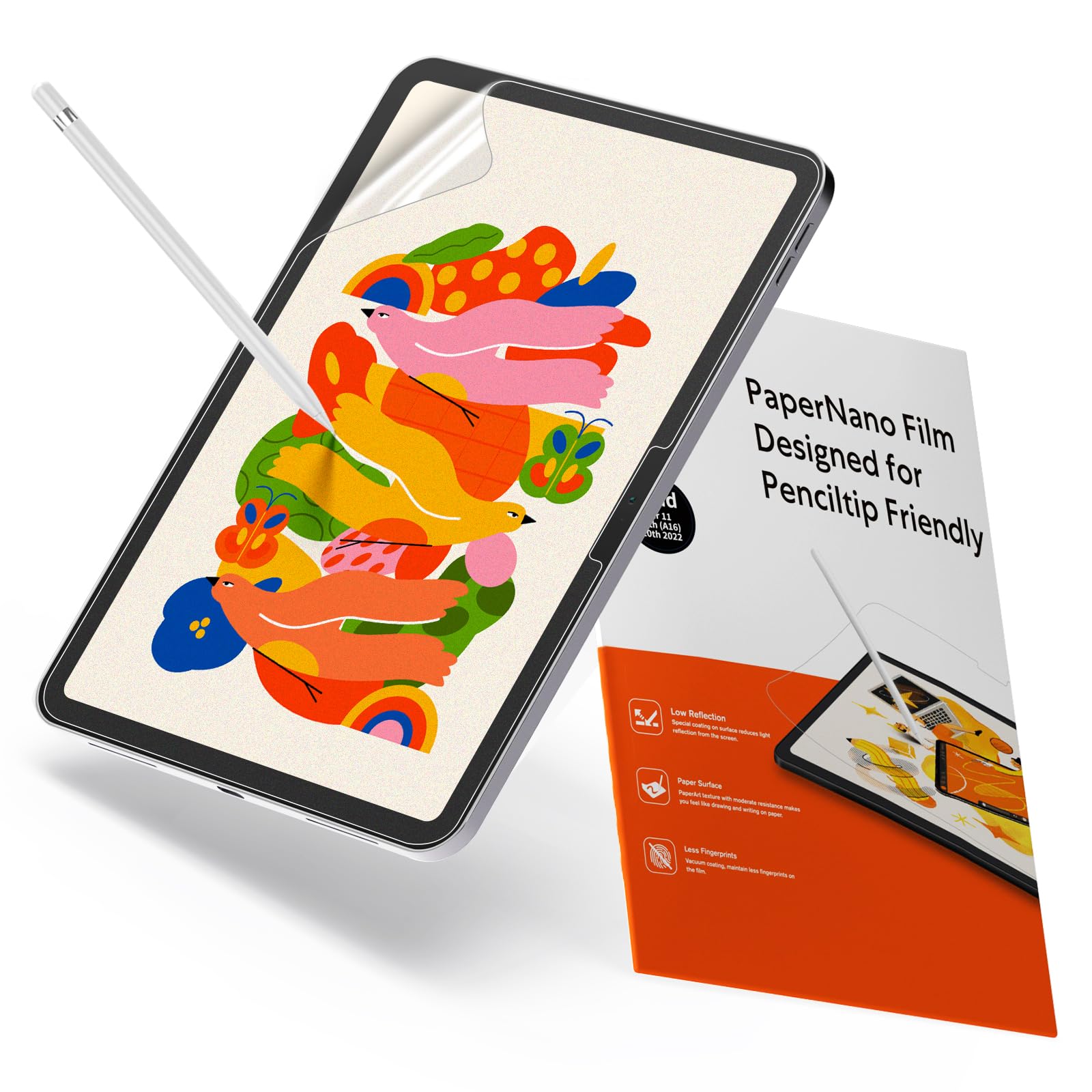 KCT 2 Pack Paperfeel Screen Protector for iPad A16 11th/10th & iPad Air 11 | M4/