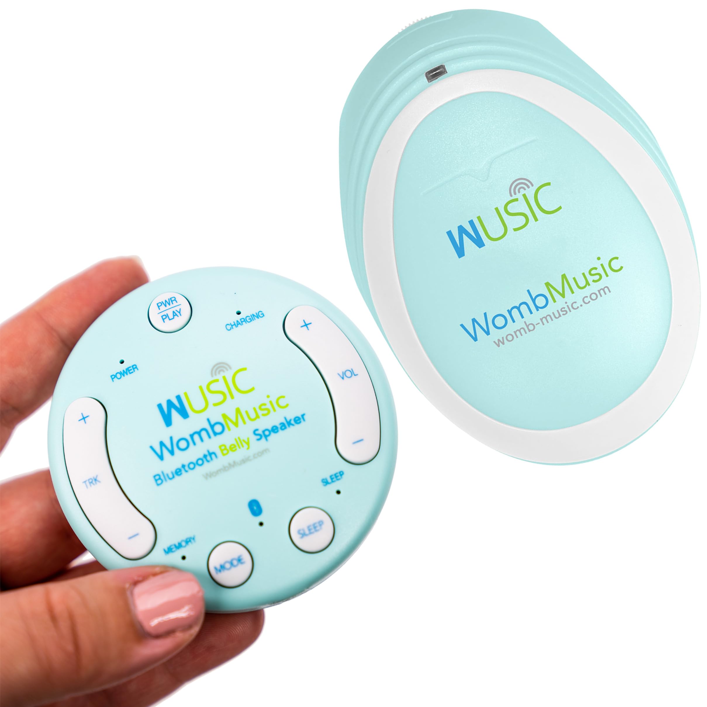 Wusic Pregnancy Bundle - Bluetooth Belly Speaker and Heartbeat Monitor Pack