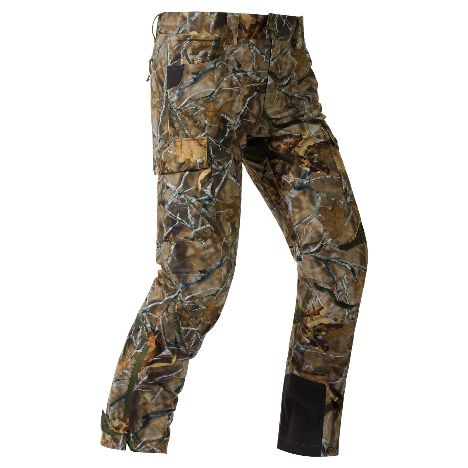 Bassdash Walker Men’s Waterproof Breathable Hunting Pants with Silent Outer Fabr