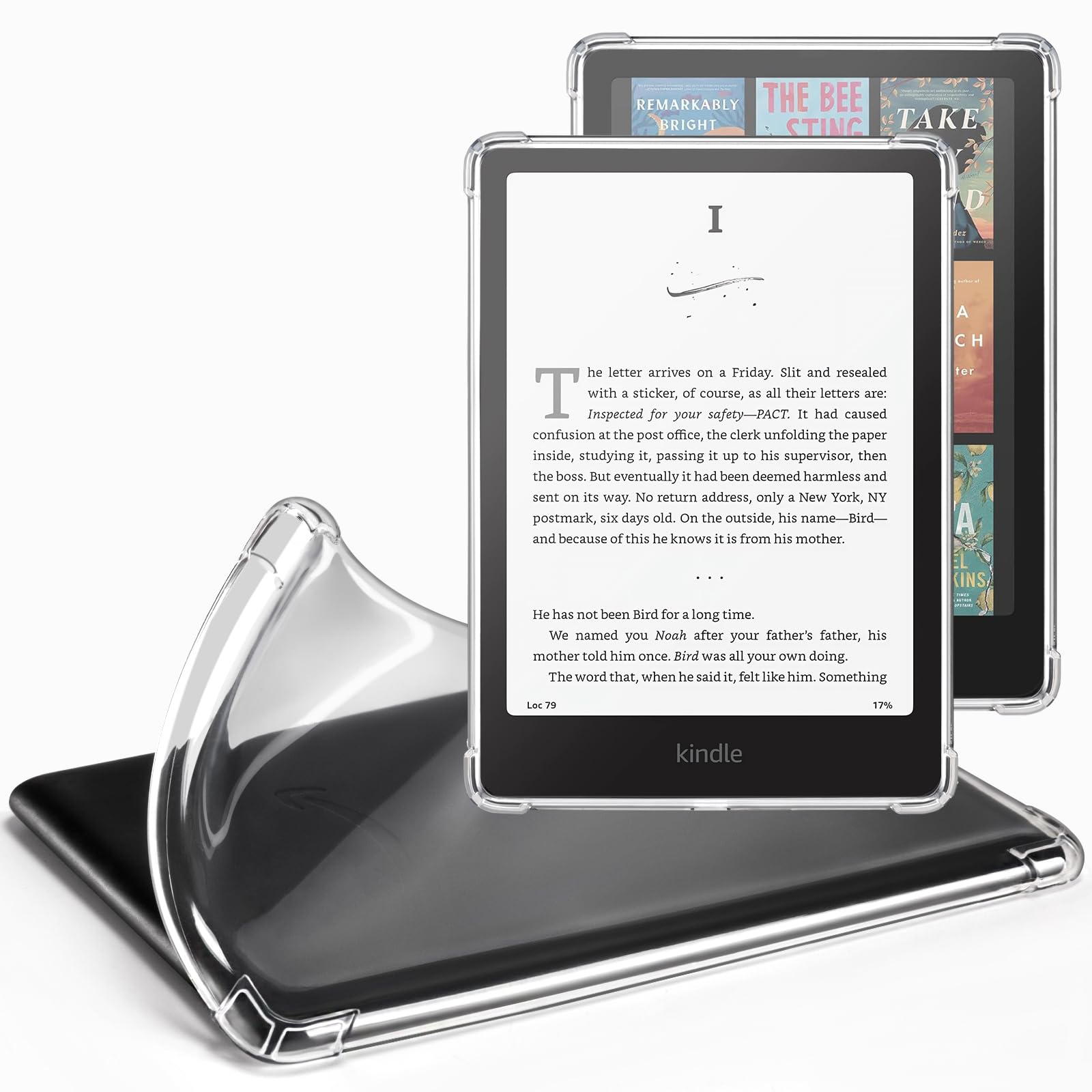 CoBak Clear Case for 7" Kindle Paperwhite 12th Gen 2024 & Kindle Colorsoft | Lig
