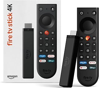 Amazon Fire TV Stick 4K (newest model), simple 4K streaming, new Fire TV Remote, all your apps in one place, free & live TV, find shows faster with Alexa+