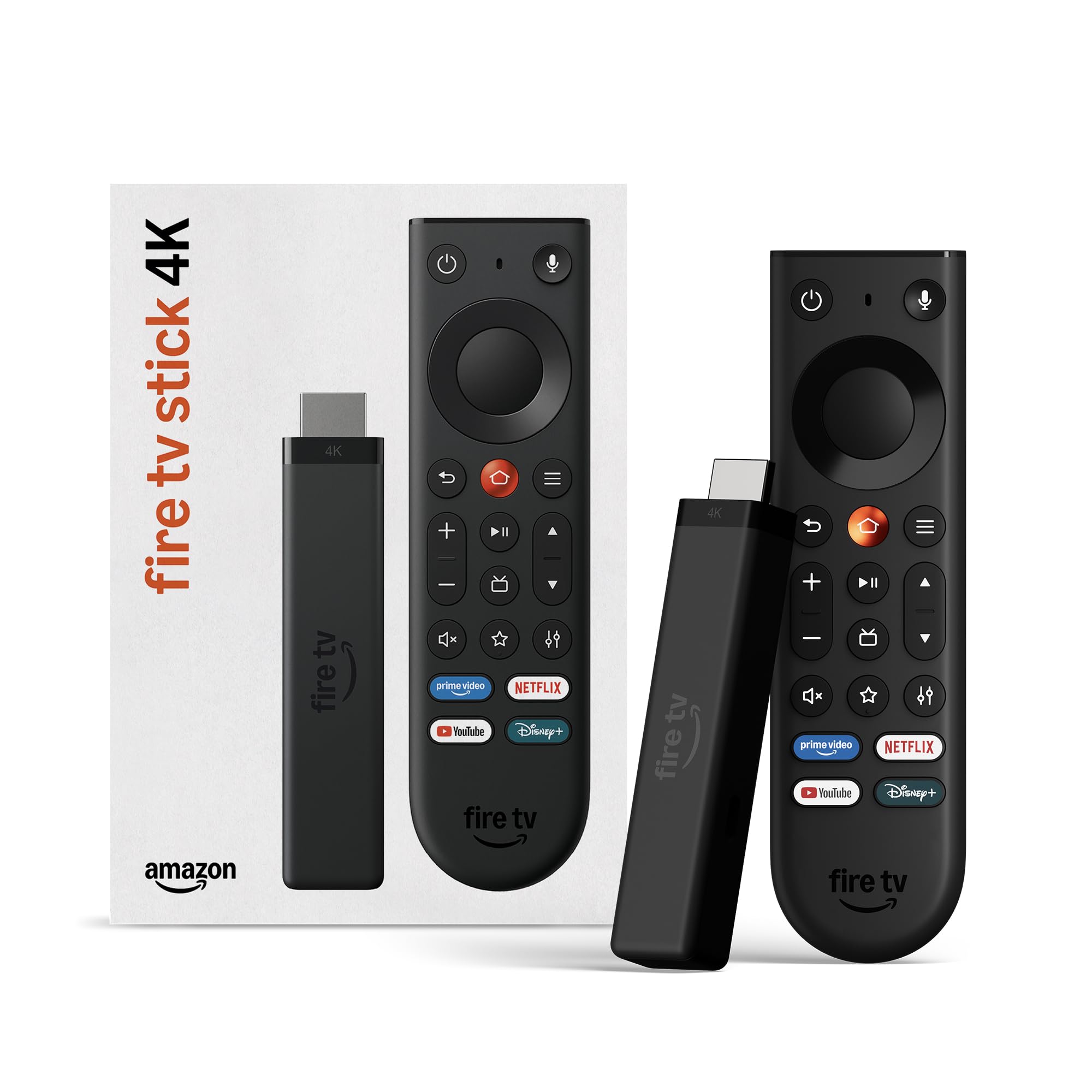 Amazon Fire TV Stick 4K (newest model), simple 4K streaming, new Fire TV Remote,