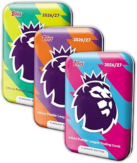 Topps Flagship Premier League 2026/27 Trading Cards - Mega Tin Bundle | The Mega Tin Bundle contains all 3 Mega Tins in the collection (40 cards per tin).