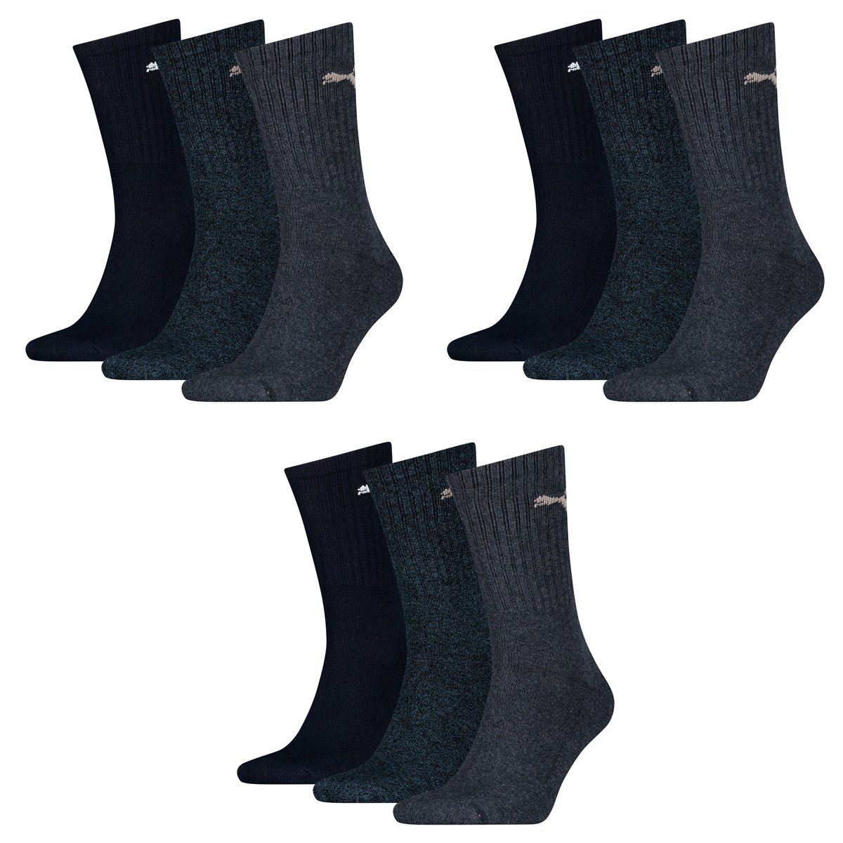 PUMA Sport 3p Men's Sports Socks (Pack of 3)
