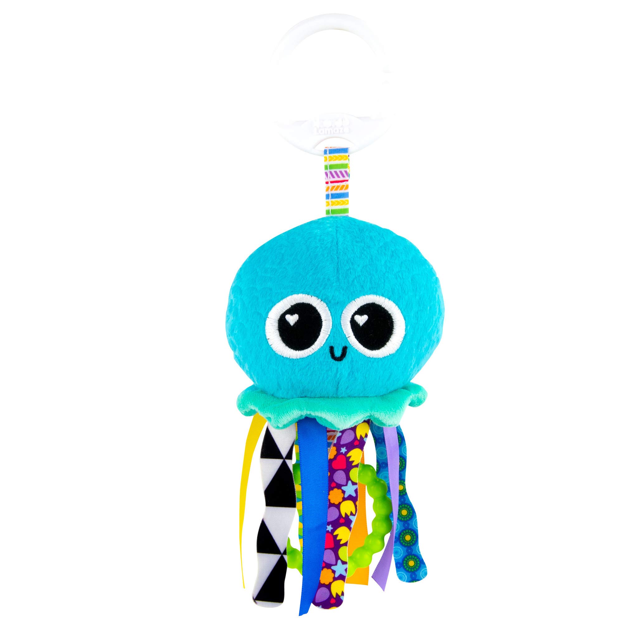LAMAZE L27194 Mini Clip & Go Sprinkles The Jellyfish, Clip on Pram and Pushchair