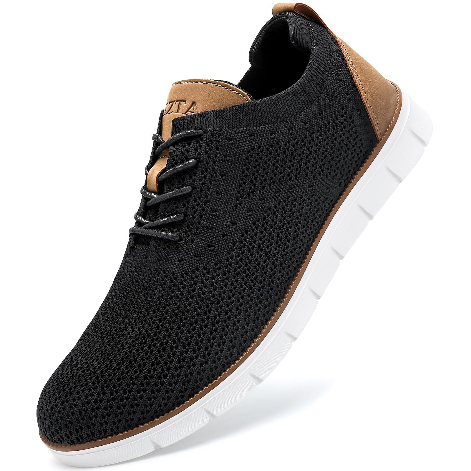 LEZTA Men's Shoes Elegant Sneakers Oxfords Breathable Mesh Sports Business Shoes