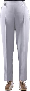 FASHION YOU WANT Women's senior trousers, slip-on trousers with elastic waistband, short size, ideal for grandmas in need of care, easy to put on