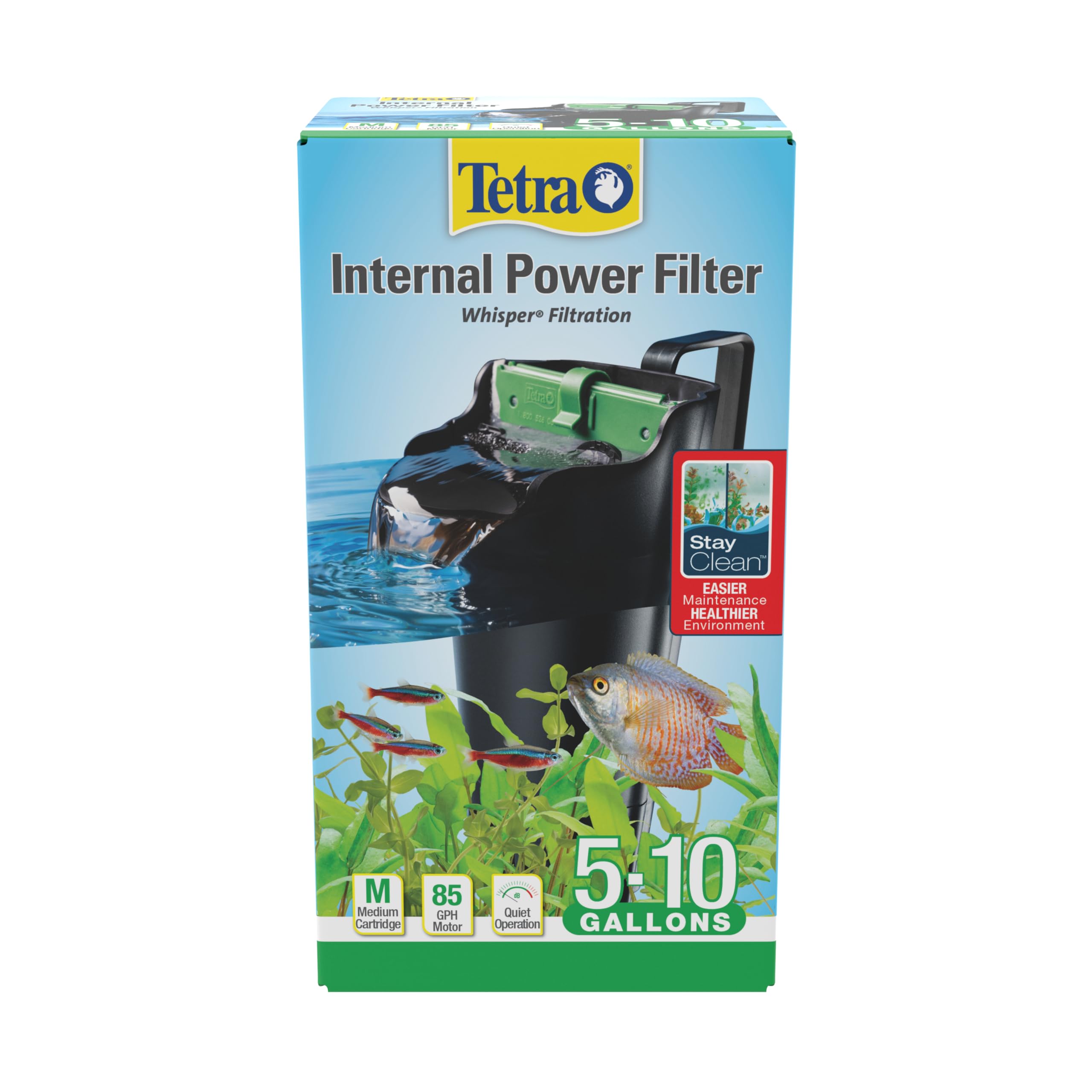 Tetra Whisper 85 GPH Internal Power Filter For Aquariums | For Fish Tanks Up To 
