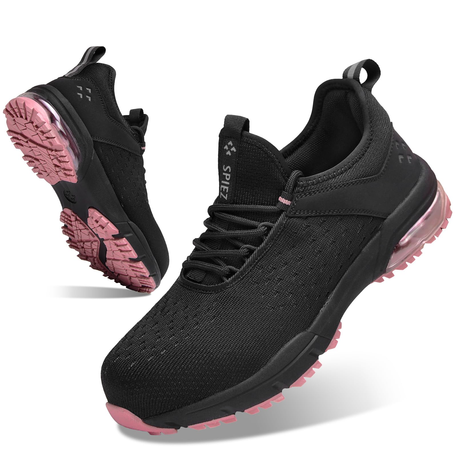 SPIEZ Safety Trainers for Men Women, Air Cushion Composite Toe Safety Shoes