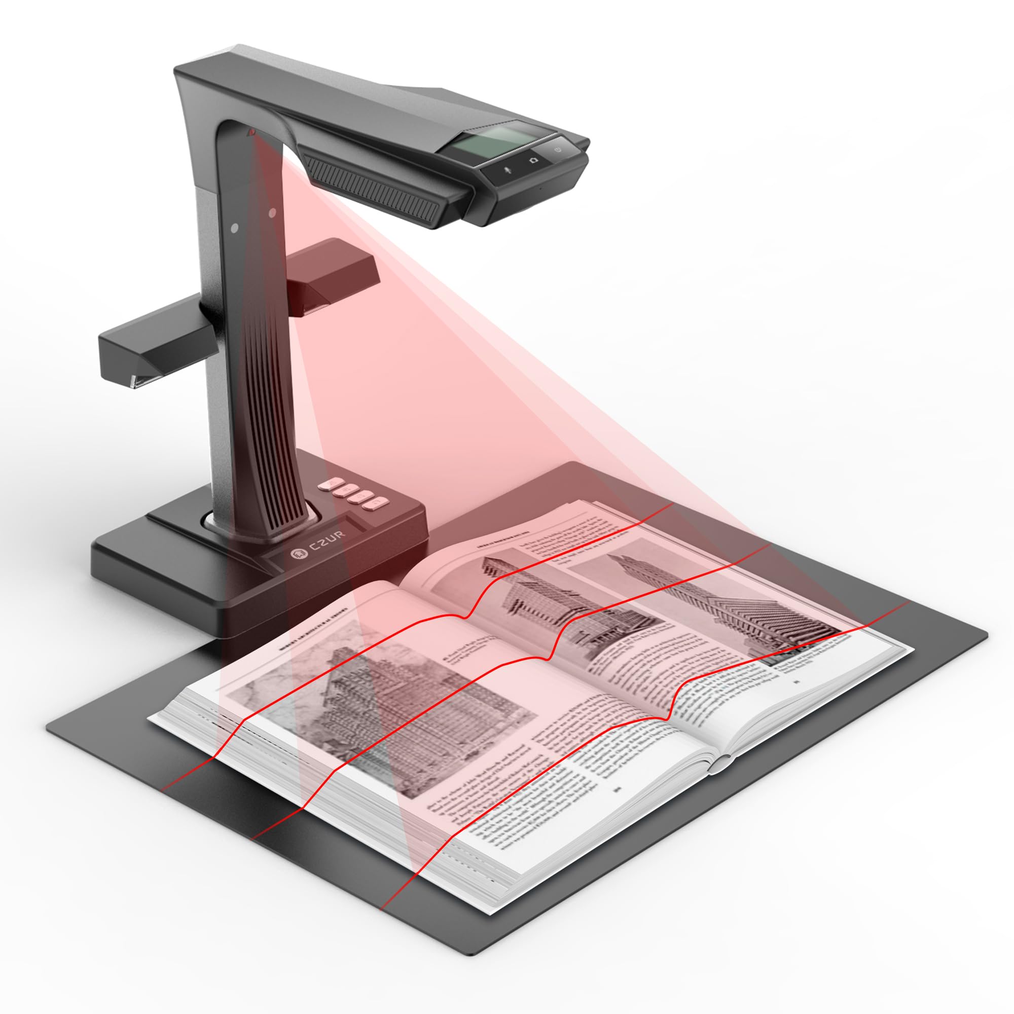 CZUR ET24 Pro Professional Book Scanner, 24MP Document Camera | 3rd Gen Auto-Fla