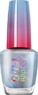 OPI RapiDry Quick Dry Nail Lacquer - Semi-sheer & Opaque Blue & Grey Shimmer Nail Polish Shades- Vegan, Fast Drying & Smudge-proof in 60 Seconds (9ml)