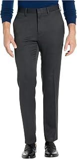 Kenneth Cole REACTION Men's Stretch Urban Heather Slim Fit Flat Front Dress Trousers Suit Trousers