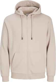 JACK & JONES Zip Hoodie Plain Zip Hoodie