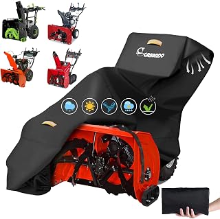 Snow Blower Cover,Heavy Duty Snow Cover for Gas Snow Thrower | Upgrade 840D Snow Thrower Cover with Windproof Buckle,Large Protective Cover Snow Thrower Shovel Storage