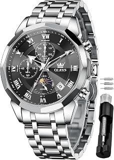 OLEVS Fashion Women Watch Diamond Analog Quartz Stainless Steel Waterproof Luminous Day Date Two Tone