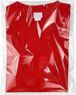 Yotelab Clear Self Sealing Cellophane Bags for Shirts, 10x14 Inch, 100 Pcs | Clear Shirt Bags for Small Business, Thick Resealable Plastic Bags for Packaging Clothing and Products