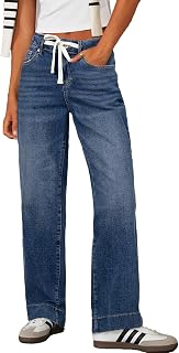 SIDEFEEL Womens Wide Leg Jeans High Waisted Stretchy Denim Pants