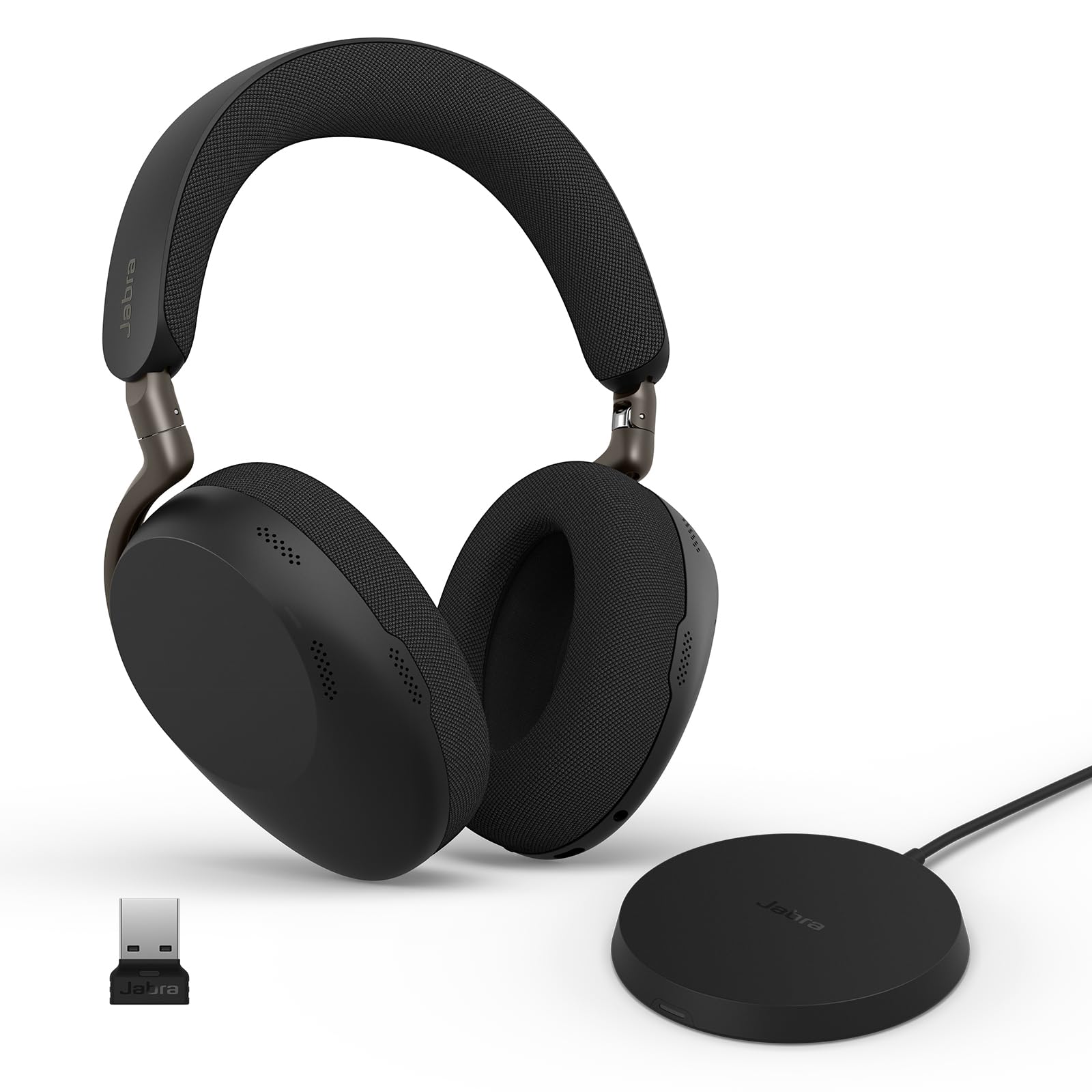 Jabra Evolve3 85 Over‑Ear Wireless Bluetooth Headphones with Mic, Black