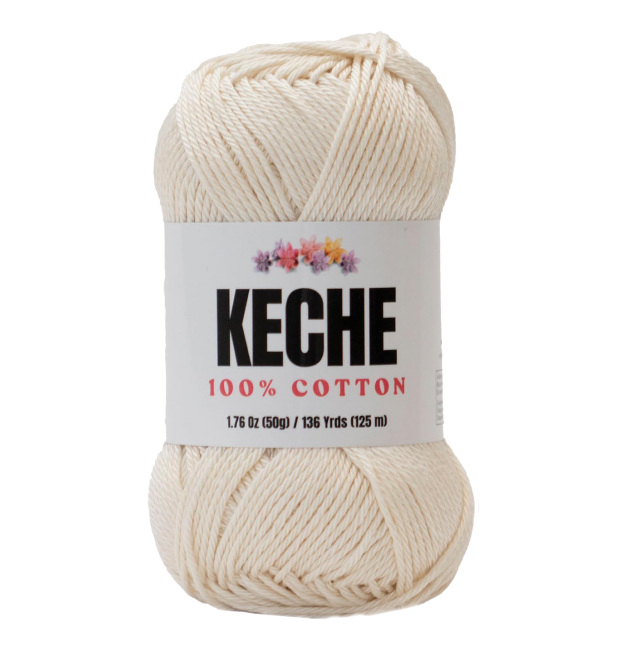 Cotton Yarn - 100% Cotton Yarn for Crocheting and Knitting, Mercerized Cotton Am