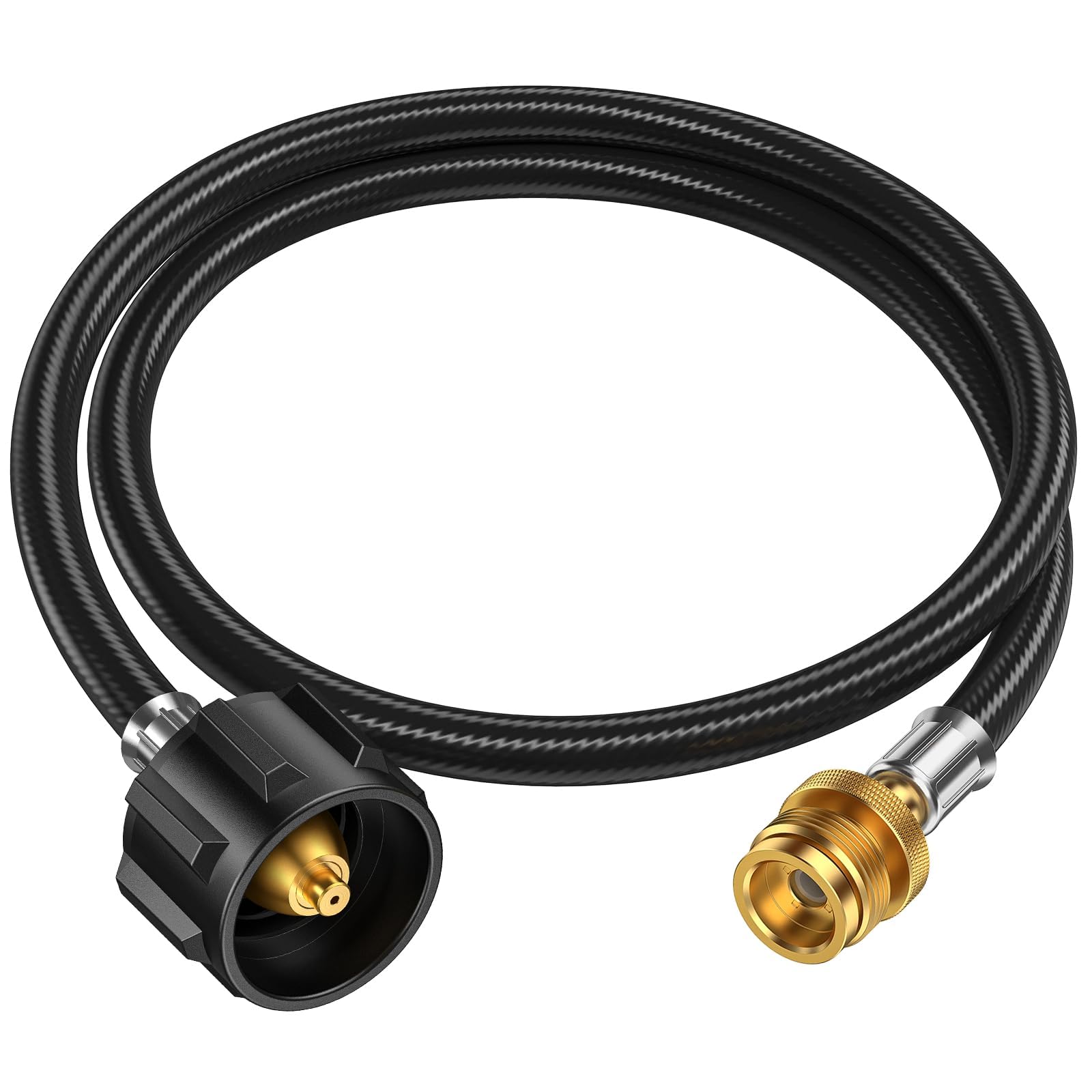 4ft Propane Hose Adapter 1lb to 20lb，Propane Adapter 20lb to 1lb Converter, Prop