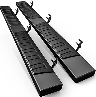 AUTOSAVER88 6 Inches Running Boards for 15-26 Ford F150 SuperCrew Cab | Fit 17-26 F250 F350 Crew Cab, 6In Aluminum Side Steps, 450Lbs Truck Nerf Bars, Black Textured Step Rails,Grooved Anti-Slip