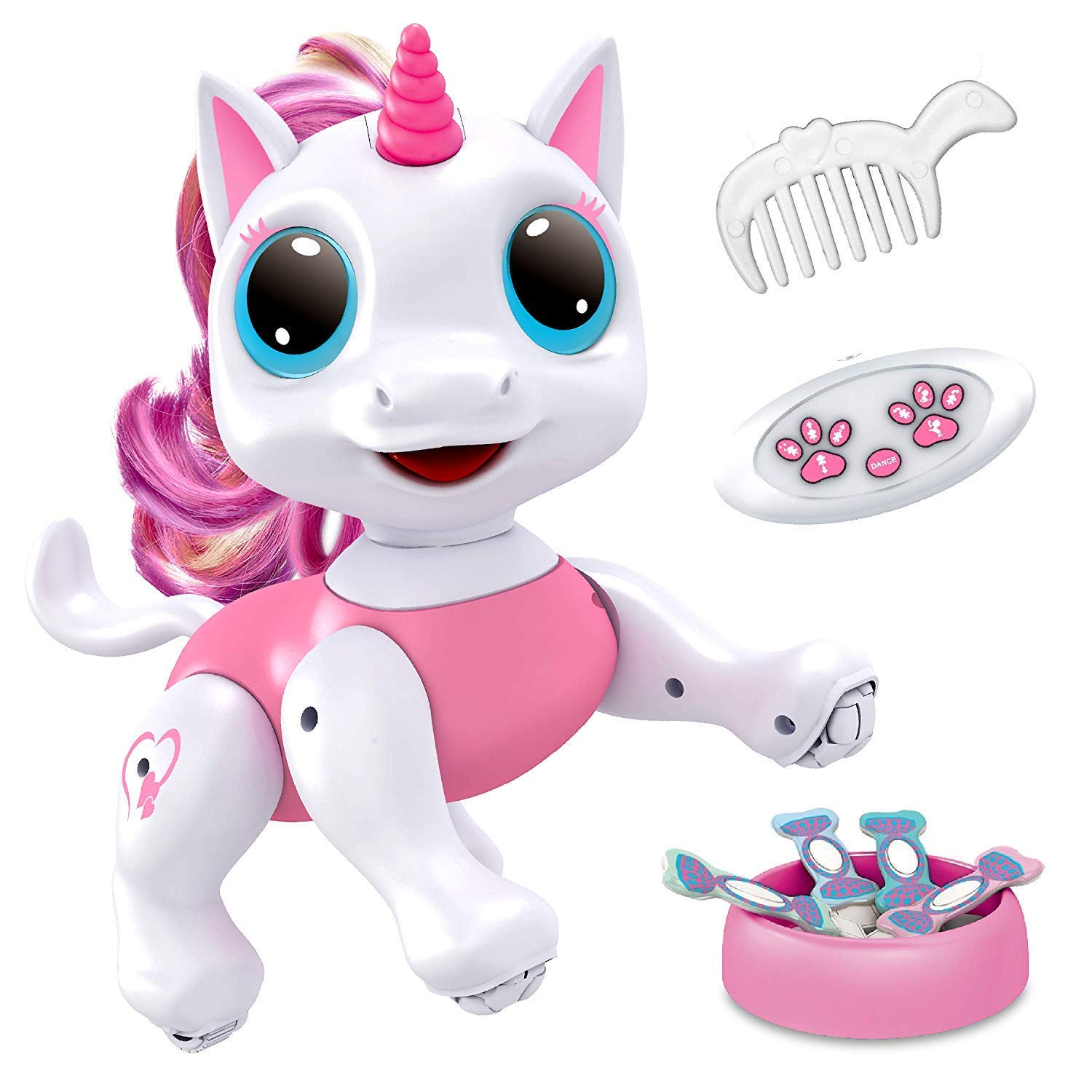 Power Your Fun Robo Pets Unicorn Toy for Girls and Boys - Remote Control Robot T