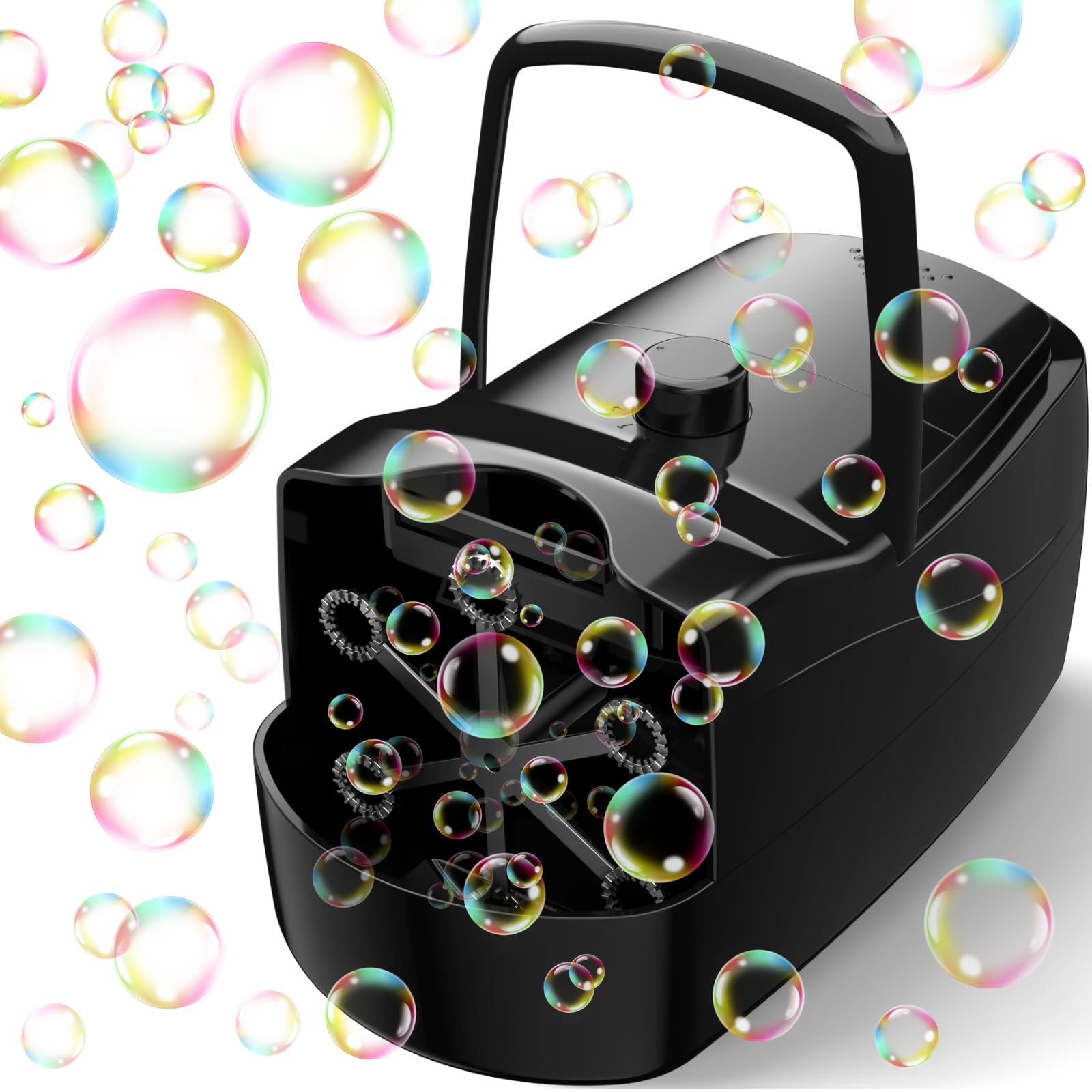 Bubble Machine, Automatic Bubble Blower Maker for Kids or Parties (Black) | High
