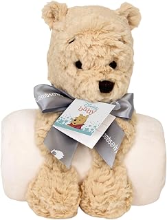 Lambs & Ivy Disney Baby Classic Winnie the Pooh Blanket & Plush Baby Gift Set