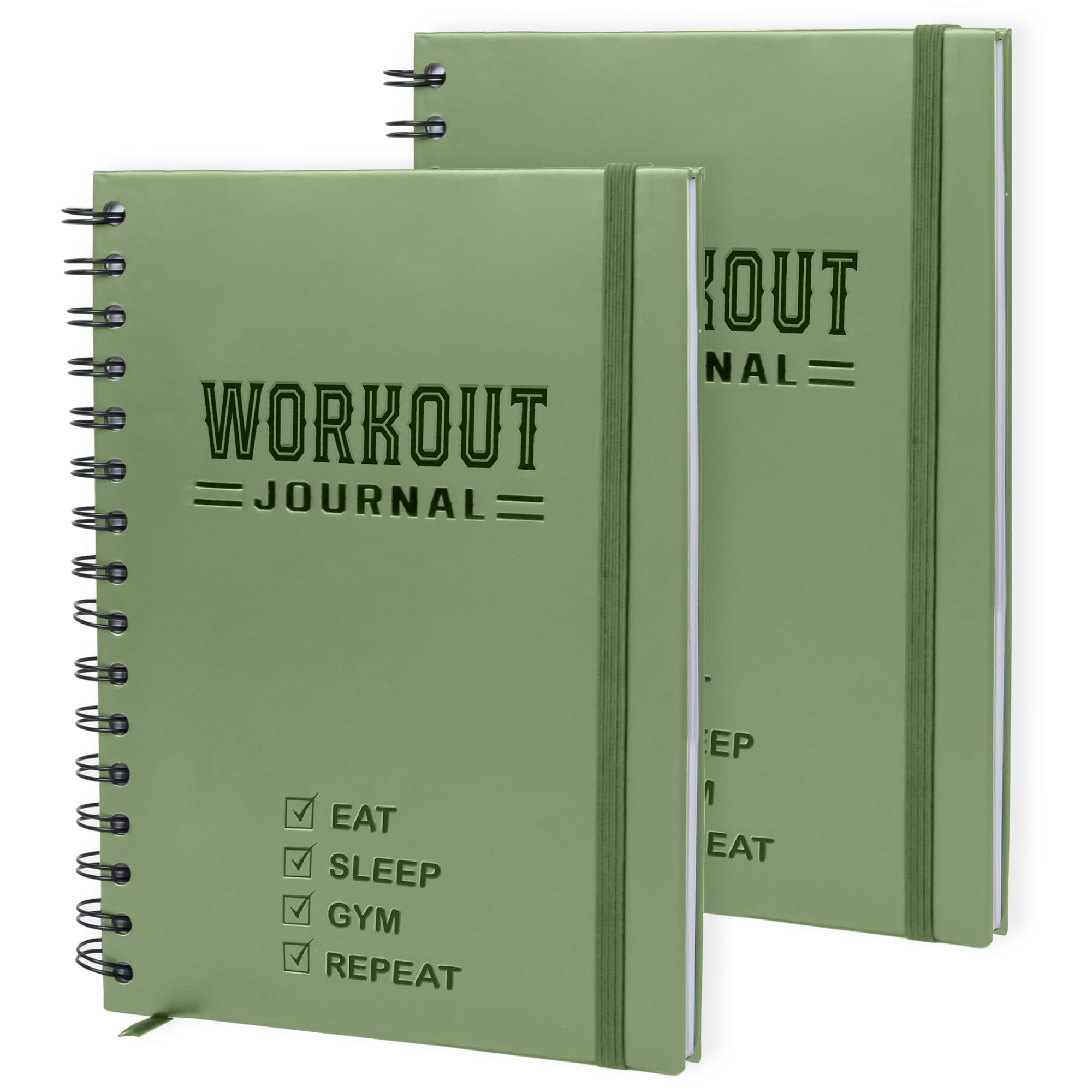 Nextnoid Hardcover Fitness Planner Workout Journal for Women & Men - Undated A5 