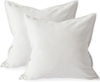 Kumori Cushion Cover, Set of 2, 17.7 x 17.7 inches (45 x 45 cm), Nordic Style, Simple, Hidden Zipper, Durable Fabric, Soft, Decorative Pillowcase, Cushion Cover, Set of 2, 17.7 x 17.7 inches (45 x 45