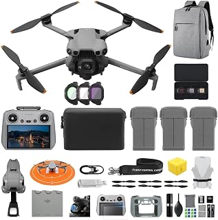 DJI Mini 5 Pro Fly More Combo Plus with RC 2 & Camera Filter Kit, 4K Drone | Under 249g, 4K/100fps, 1/1.3" CMOS sensor, Obstacle Sensing, ActiveTrack 360°, 225° Gimbal Rotation, Extended Battery Life