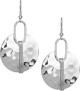 SPUNKYsoul Boho Mixed Metal Dangle Earrings, Artisan-Inspired Style Jewelry