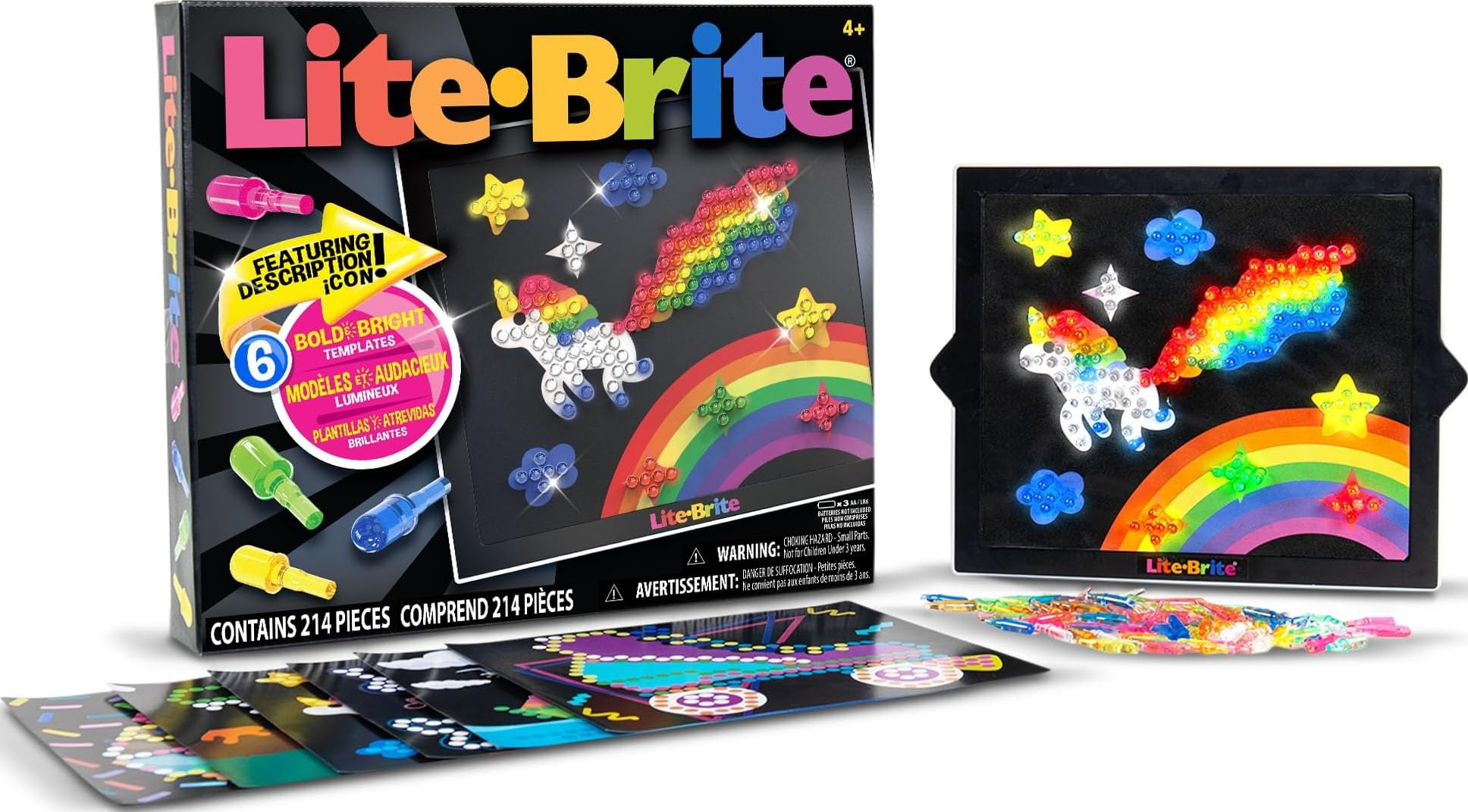 Lite Brite Classic, Favorite Retro Toy - Create Art with Light, STEM, Educationa