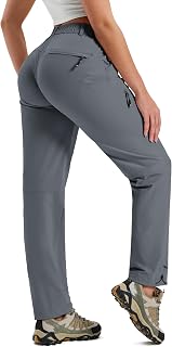 MoFiz Women's Hiking Cargo Pants UPF50 Lightweight Quick Dry with 5 Pockets